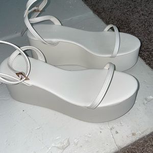 White Platform Sandals